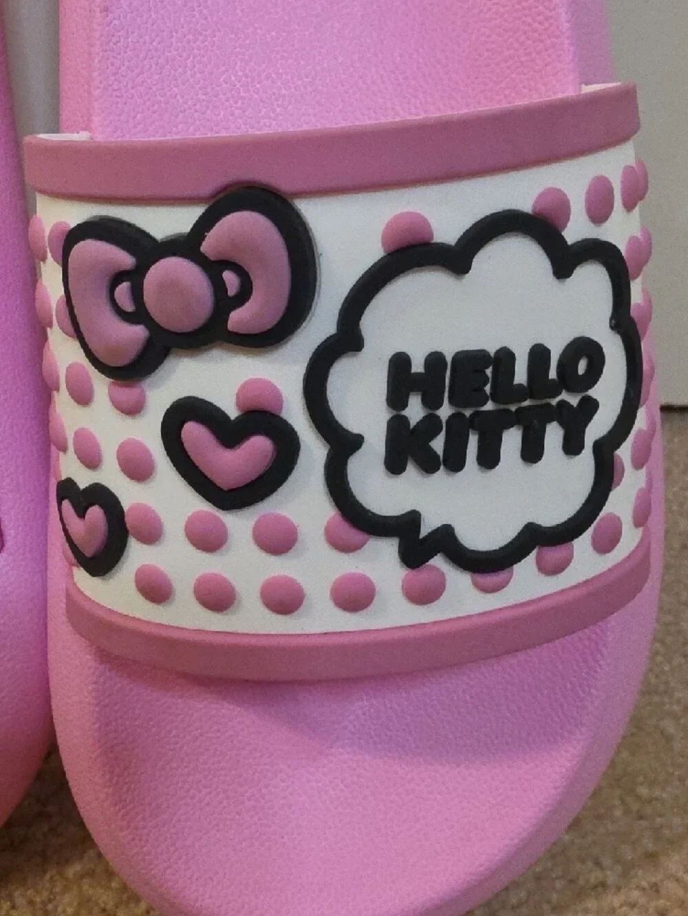 Hello Kitty Pink Slide Sandals with Graphic Strap - Picture 5 of 11
